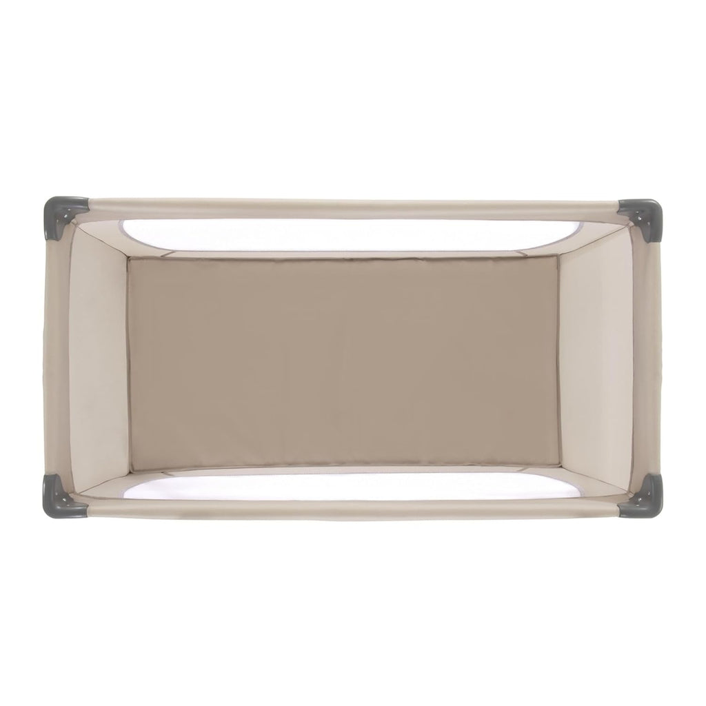 hauck Dream N Play, Beige - Baby & Kinder Reisebett mit Tragetasche ab Geburt bis 15 kg, Schnell & Kompakt Faltbar, Große Netzfenster