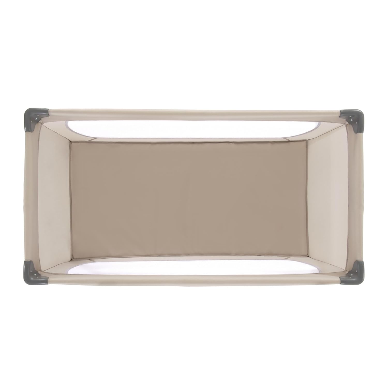 hauck Dream N Play, Beige - Baby & Kinder Reisebett mit Tragetasche ab Geburt bis 15 kg, Schnell & Kompakt Faltbar, Große Netzfenster