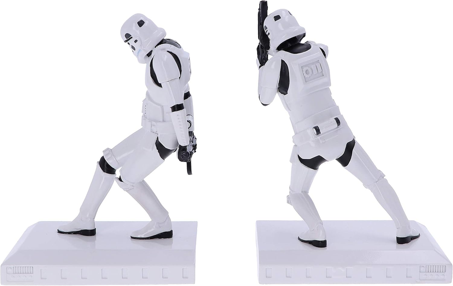 Nemesis Now Offiziell lizenzierte The Original Stormtrooper-Buchstützen-Figuren, Harz, weiß, 18.5cm