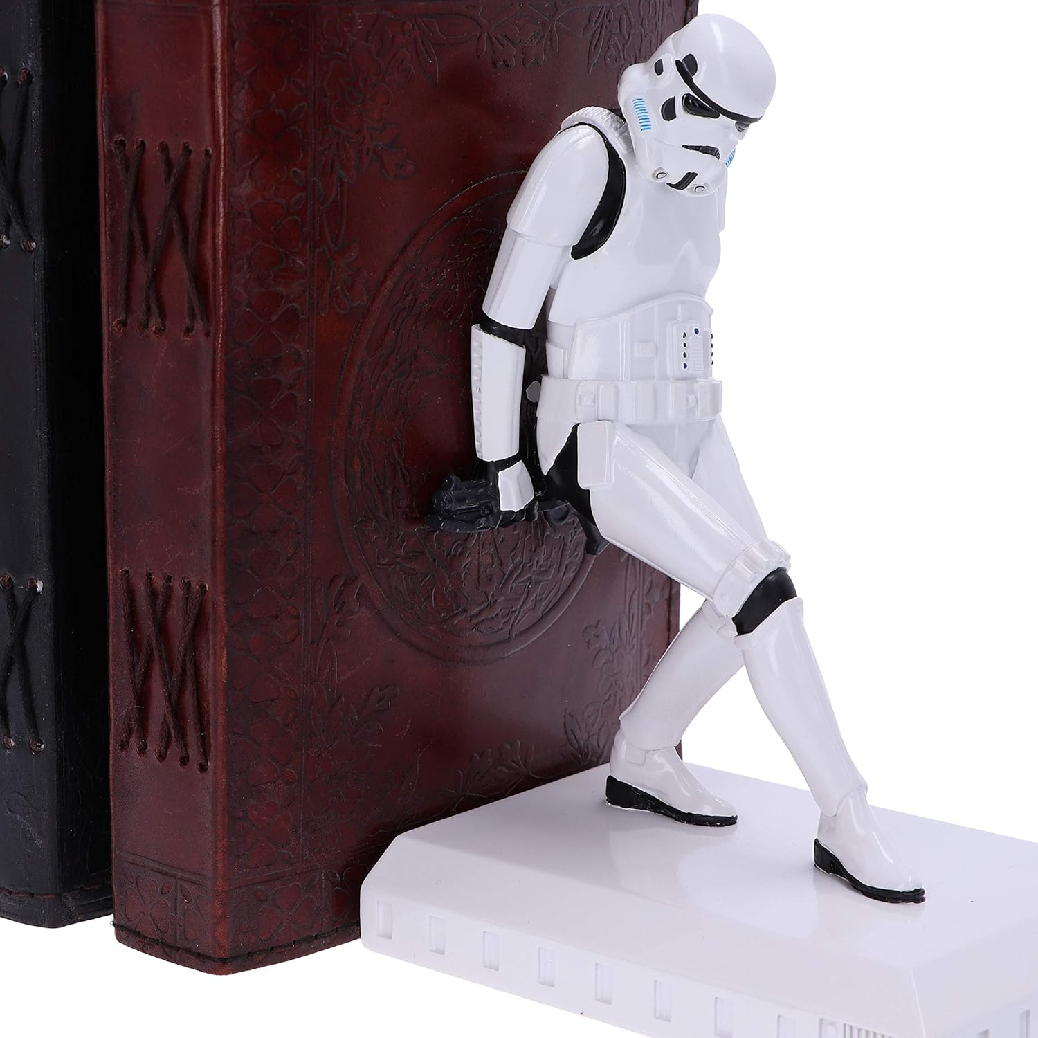 Nemesis Now Offiziell lizenzierte The Original Stormtrooper-Buchstützen-Figuren, Harz, weiß, 18.5cm