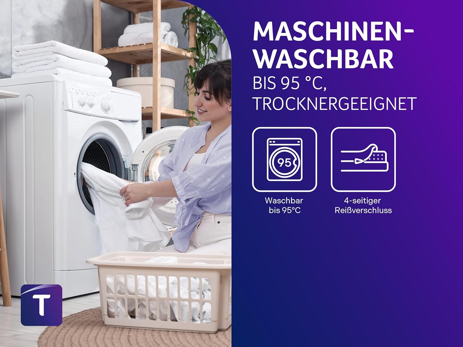 Traumnacht BT Kiddy Kindermatratze Pure, 80 x 160 cm, Schadstoffgeprüft nach Öko-Tex Standard 100, hautfreundlicher Bezug abnehmbar und waschbar, produziert nach deutschem Qualitätsstandard